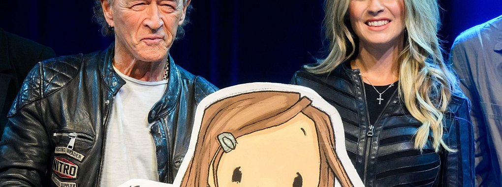 Hauptfigur des Musicals «Anouk» ist die kleine Tochter von Peter Maffay und Hendrikje Balsmeyer. - © Julian Stratenschulte/dpa