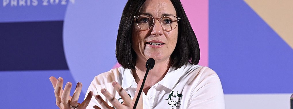 Die australische Chef de Mission, Anna Meares spricht bei einer Pressekonferenz in Paris. - &copy; Dave Hunt/AAP/dpa