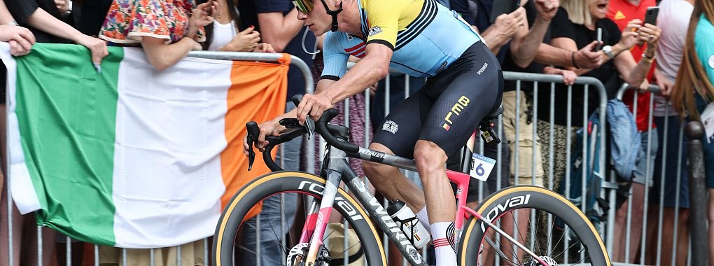 Remco Evenepoel gewann das WM-Zeitfahren. - © Jan Woitas/dpa