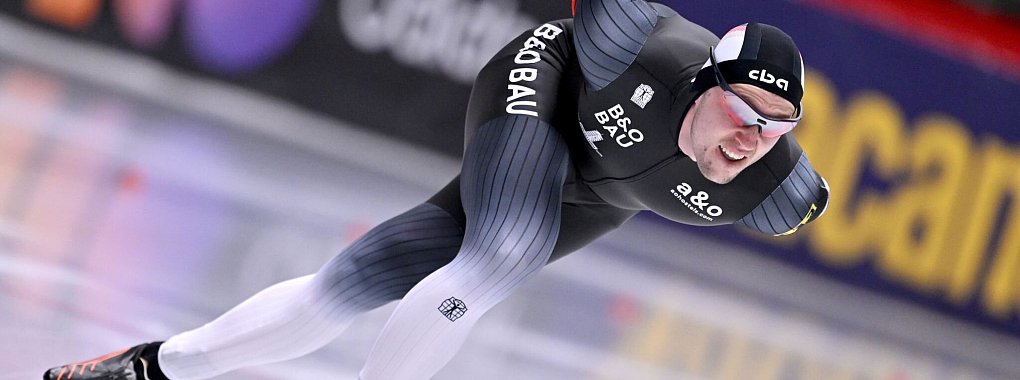 Guter Sechster bei der Eisschnelllauf-EM: Hendrik Dombek. - © Peter Kneffel/dpa
