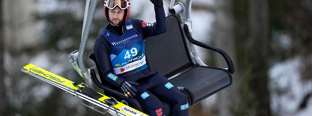 Markus Eisenbichler kam in diesem Winter im Weltcup noch nicht zum Einsatz. - &copy; Matthias Schrader/AP/dpa