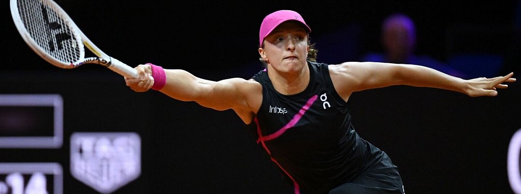 Iga Swiatek setzte sich im Viertelfinale von Stuttgart gegen Emma Raducanu durch. - &copy; Marijan Murat/dpa