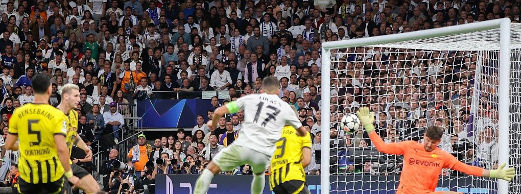 Mit dem 3:2 von Lucas Vazquez hatte Real Madrid die Partie gegen den BVB gedreht. - © David Canales/dpa