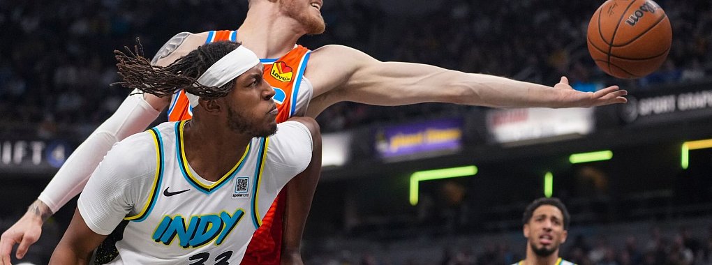 Die Thunder um Isaiah Hartenstein bauen gegen Indiana ihre Siegesserie aus. - © Michael Conroy/AP/dpa