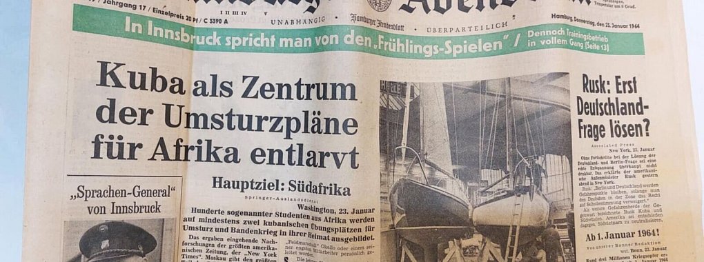 Die Zeitung wurde im Bahnhofgeb&auml;ude von Bad Grund gefunden. - &copy; Ina M&uuml;hlhause/Buchhandlung Otto D&ouml;rpmund/dpa