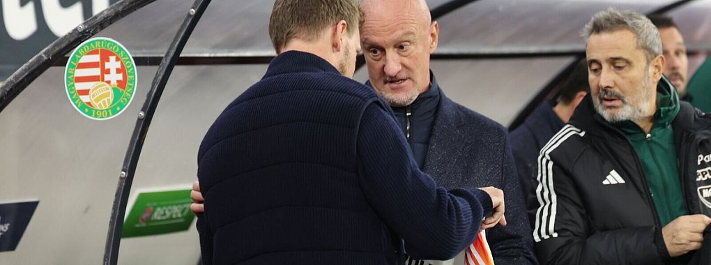 Mit dem Trikot wünschte die DFB-Auswahl dem ungarischen Co-Trainer gute Besserung. - © Christian Charisius/dpa