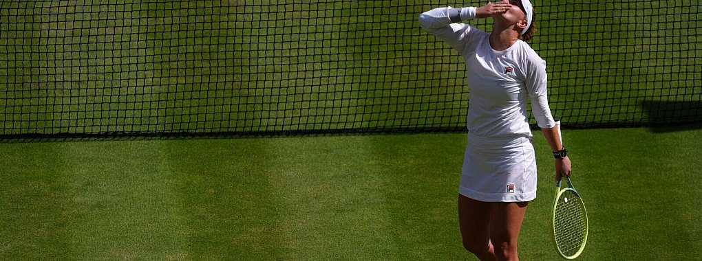 Barbora Krejcikova feierte ihren ersten Wimbledon-Titel. - &copy; Jordan Pettitt/PA Wire/dpa