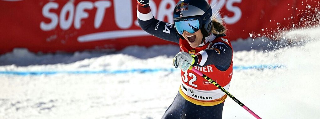 Lindsey Vonn präsentiert sich in beeindruckender Form: In St. Anton war sie nah dran am Podest. - © Barbara Gindl/APA/dpa