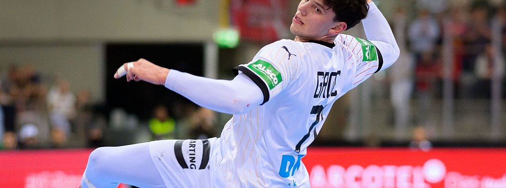 Nationalspieler Marko Grgic wechselt zur Saison 2026/27 aus Eisenach nach Flensburg. - © Marco Wolf/dpa