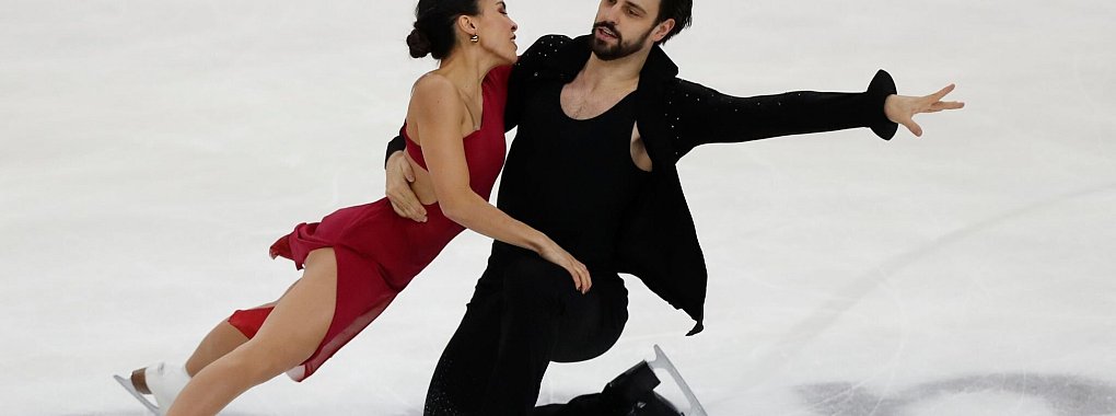 Jennifer Janse van Rensburg und Benjamin Steffan haben bei der WM in Montreal das K&uuml;rfinale verpasst. - &copy; Mindaugas Kulbis/AP/dpa/Archivbild