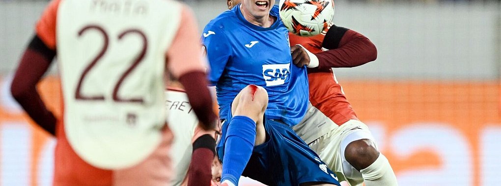 Schwieriges Durchkommen: Hoffenheims Talent Max Moerstedt. - © Uwe Anspach/dpa