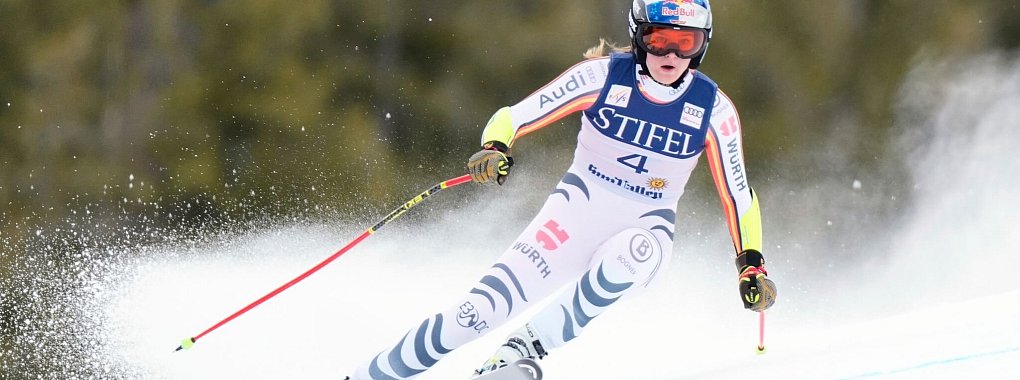 Emma Aicher fuhr auf den 9. Platz. - © Robert F. Bukaty/AP/dpa