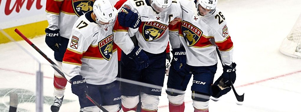 Die Florida Panthers um Nico Sturm haben in der NHL den siebten Heimsieg in Folge gefeiert. - &copy; Justin Tang/The Canadian Press/AP/dpa