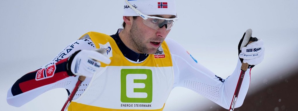 Jarl Magnus Riiber und seine Norweger sind in Top-Verfassung. - © Matthias Schrader/AP/dpa