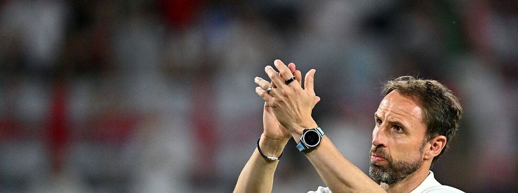 Trifft mit den Three Lions im EM-Achtelfinale auf die Slowakei: Englands Trainer Gareth Southgate. - &copy; Marius Becker/dpa