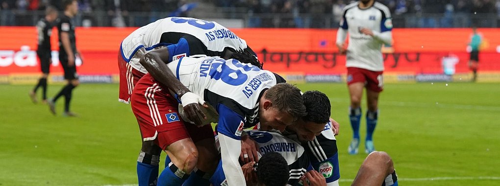 Der HSV verk&uuml;rzte den R&uuml;ckstand auf Kiel auf einen Z&auml;hler. - &copy; Marcus Brandt/dpa