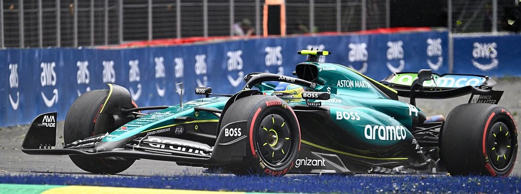 Aston-Martin-Pilot Fernando Alonso hofft auf ein gutes Ergebnis beim Rennen in Bacelona. - © Jacques Boissinot/The Canadian Press via AP/dpa