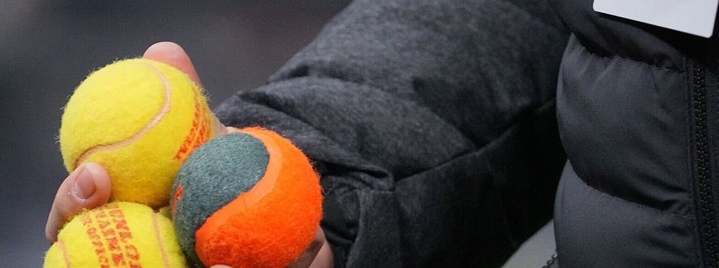 Tennisbälle wurden bei einem Spiel zwischen Hertha BSC und dem Hamburger SV von Fans aufs Spielfeld geworfen. - © Soeren Stache/dpa