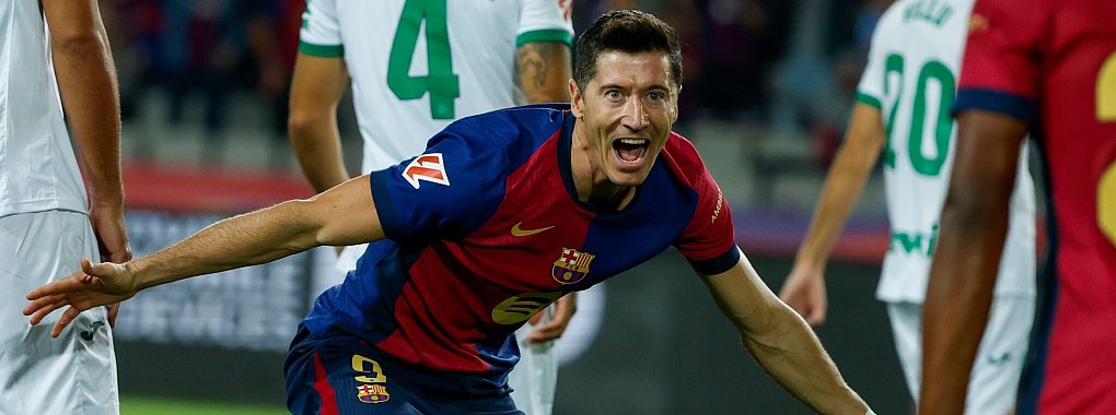 Sein siebtes Saisontor. - © Joan Monfort/AP/dpa