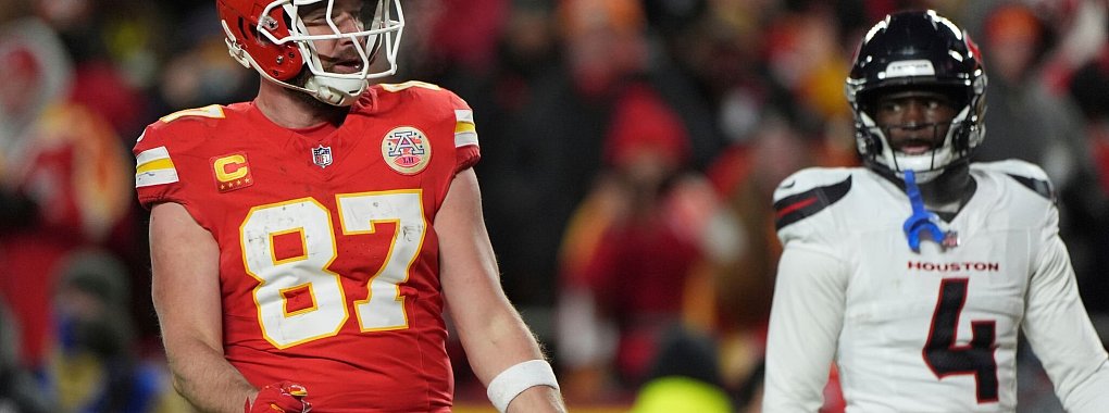 Travis Kelce lieferte beim Sieg der Chiefs eine Glanzleistung. - © Charlie Riedel/AP/dpa