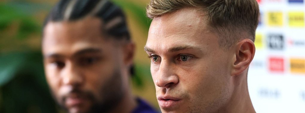 Kapitän Joshua Kimmich ist nach den Ausfällen etlicher DFB-Stammkräfte noch mehr gefordert. - © Daniel Löb/dpa