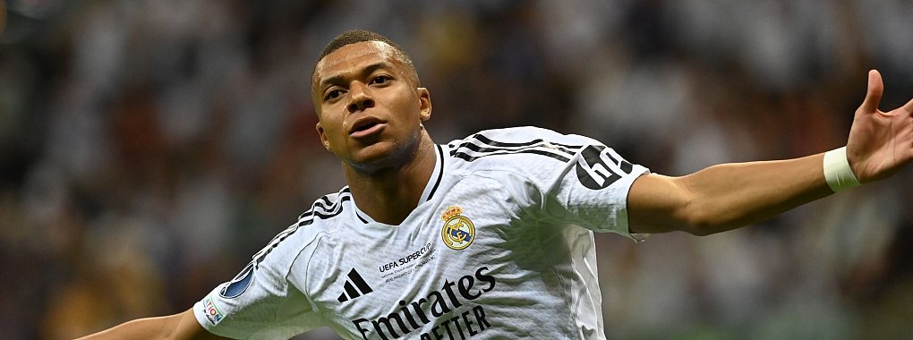 Kylian Mbapp&eacute; trifft in seinem ersten Pflichtspiel f&uuml;r Real Madrid zum 2:0. - &copy; Piotr Nowak/PAP/dpa