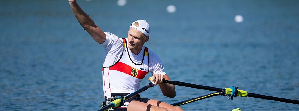 Bleibt im Ruder-Einer das Ma&szlig; aller Dinge: Oliver Zeidler. - &copy; Sven Hoppe/dpa