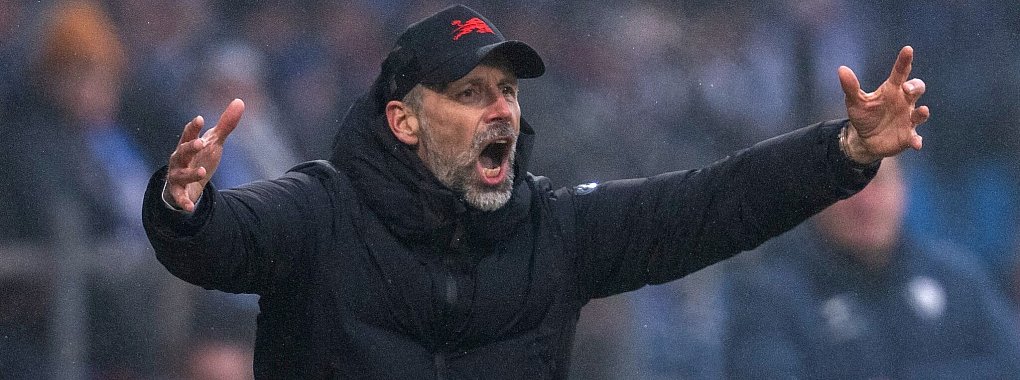Viel Frust bei RB Leipzig: Trainer Marco Rose findet nach dem 3:3 in Bochum klare Worte. - © David Inderlied/dpa