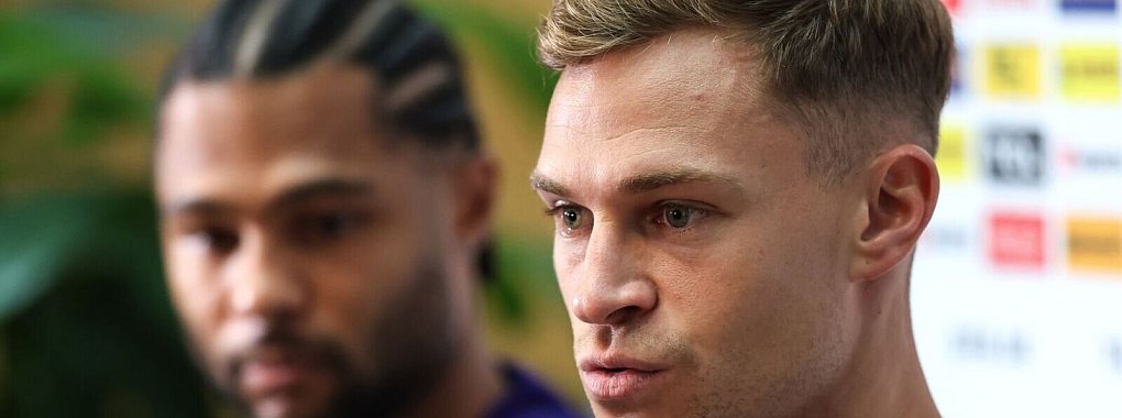 Kapitän Kimmich kommentiert die Absage von Torwart Bernd Leno. - © Daniel Löb/dpa