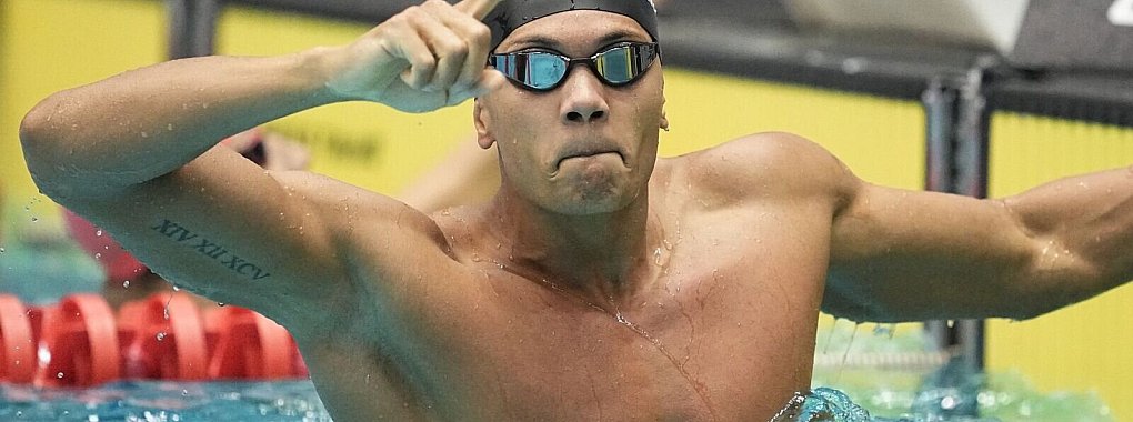 Verbesserte seinen eigenen Rekord &uuml;ber 50 Meter Brust: Melvin Imoudu. - &copy; Michael Kappeler/dpa