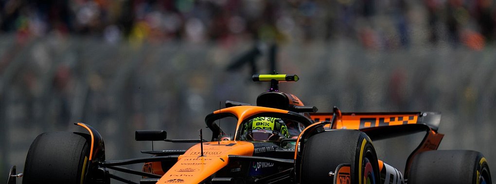 Lando Norris fährt auf Startplatz zwei. - © Andre Penner/AP