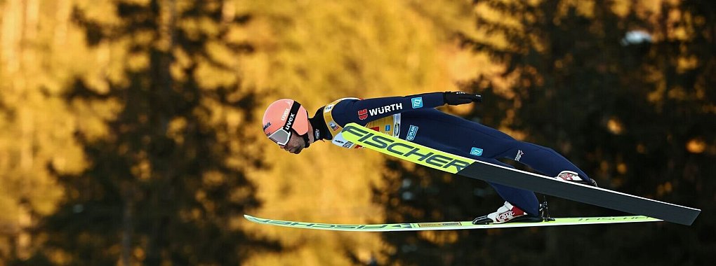 Bester deutscher Skispringer in Oberstdorf: Pius Paschke. - © Daniel Karmann/dpa