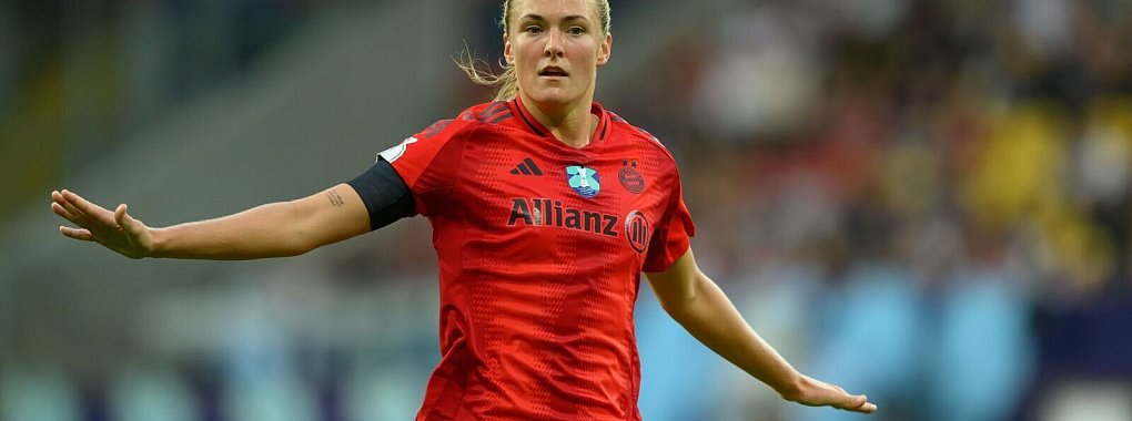Münchens Magdalena Eriksson sorgte gegen RB Leipzig für den Siegtreffer. - © Robert Michael/dpa