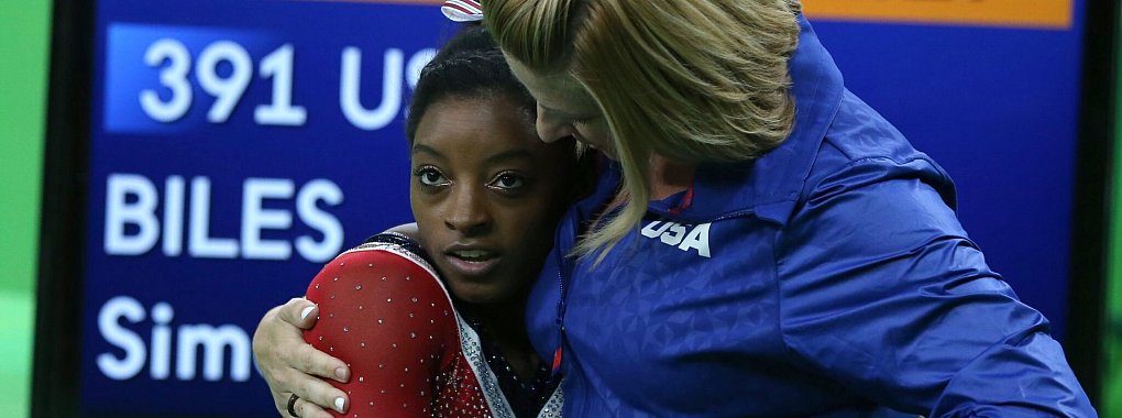 Aimee Boorman arbeitete bereits mit Turn-Superstar Simone Biles zusammen. - © picture alliance / dpa