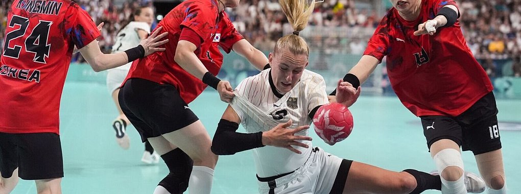 Deutschlands Handballerinnen tun sich gegen S&uuml;dkorea extrem schwer. - &copy; Marcus Brandt/dpa