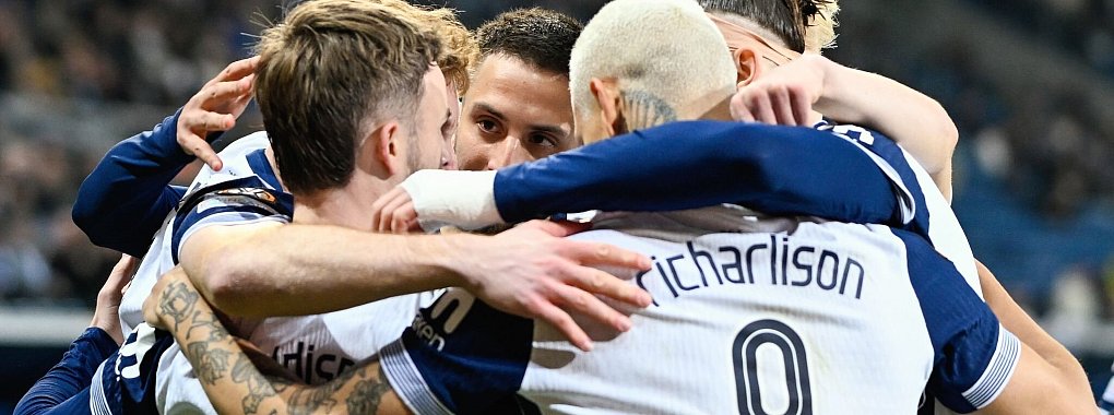 Tottenham jubelt bei der TSG Hoffenheim. - © Uwe Anspach/dpa