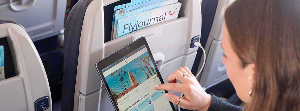 Um das WLAN an Bord zu nutzen, muss der Flugmodus des Smartphones, Tablets oder Laptops nicht deaktiviert werden. - © Gregor Schläger/TUI/dpa-tmn