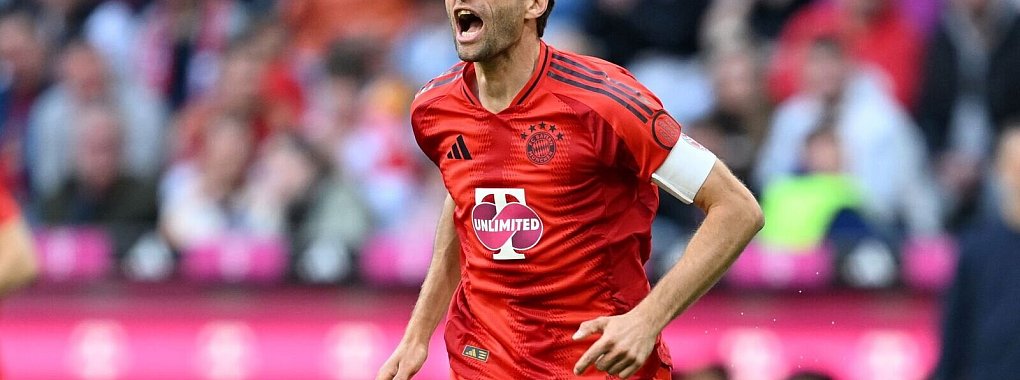 Thomas Müller führte die Bayern gegen Dortmund als Kapitän an. - © Sven Hoppe/dpa