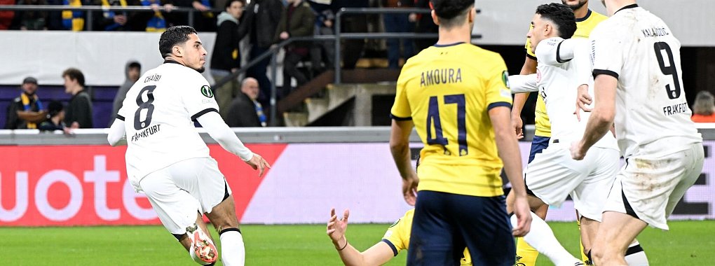 Beim Playoff-R&uuml;ckspiel gegen Union Saint-Gilloise will Eintracht Frankfurt den Heimvorteil nutzen. - &copy; Federico Gambarini/dpa