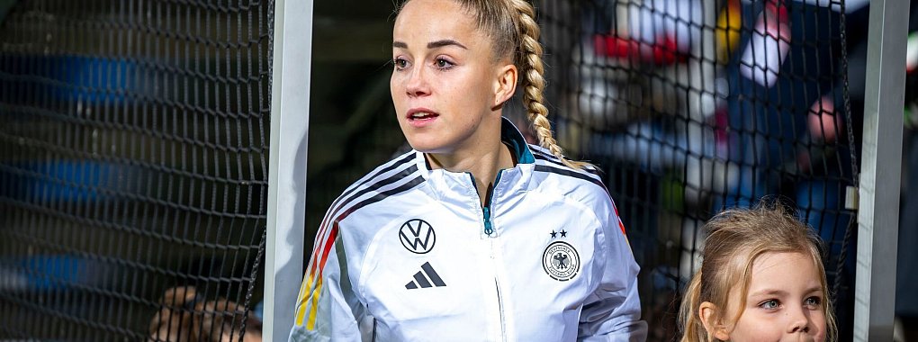 Geht gern voran: Bayern Münchens Verteidigerin Giulia Gwinn. - © David Inderlied/dpa