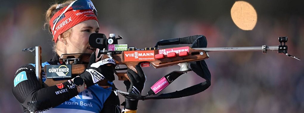 Wurde in der Verfolgung Neunte: Janina Hettich-Walz. - &copy; Hendrik Schmidt/dpa