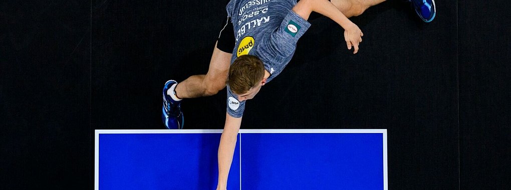 Tischtennis-Profi Anton Källberg. - © Tom Weller/dpa