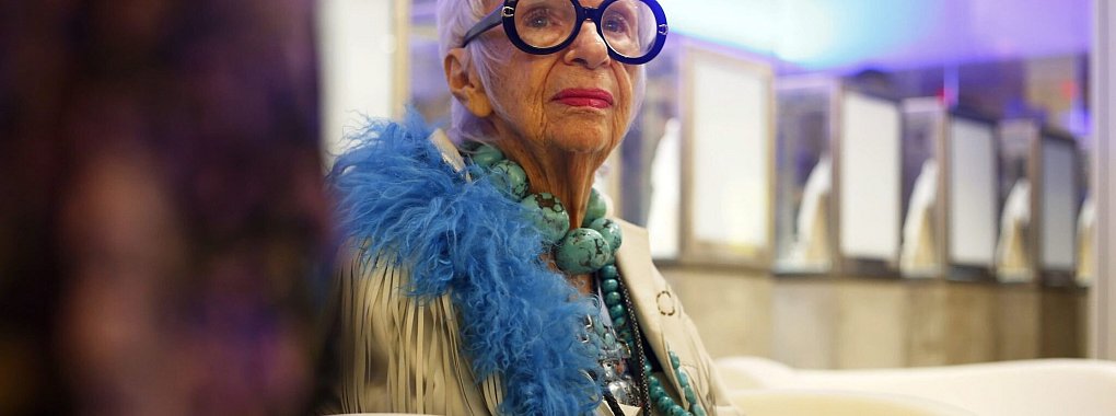 Iris Apfel im Jahr 2016. - © Thais Llorca/EFE/EPA/dpa