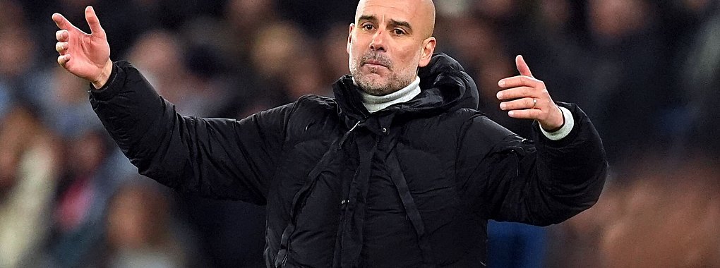 Die Krise von Manchester City und Trainer Pep Guardiola wird immer größer. - © Martin Rickett/PA Wire/dpa