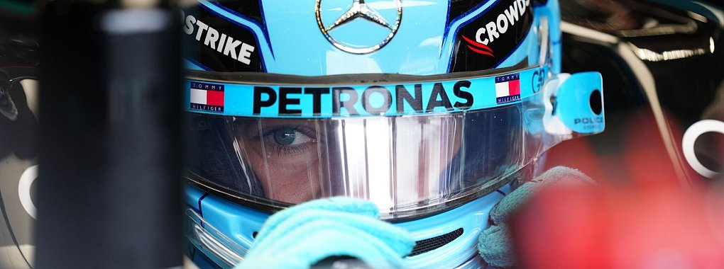 Mercedes-Pilot George Russell hat sich in Silverstone die Pole gesichert. - © David Davies/PA Wire/dpa