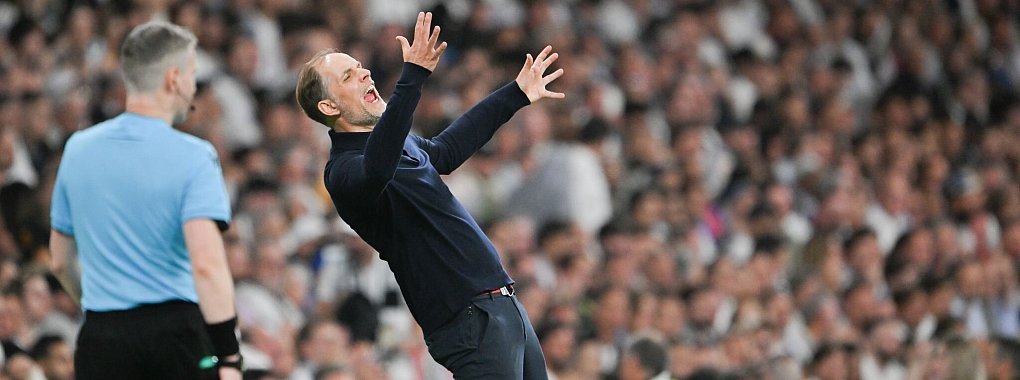 War mit der Schiedsrichterleistung sichtlich unzufrieden: Thomas Tuchel. - &copy; Peter Kneffel/dpa