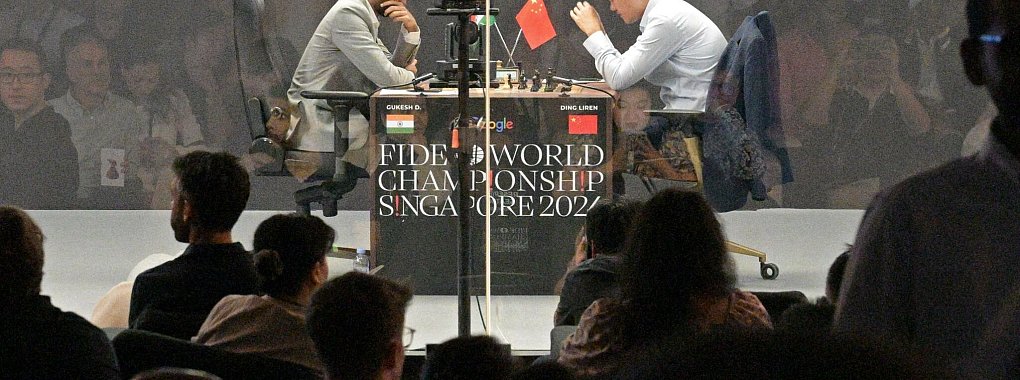 Im siebten Spiel der Schach-WM in Singapur hat es keinen Sieger gegeben. - © Then Chih Wey/Xinhua/dpa