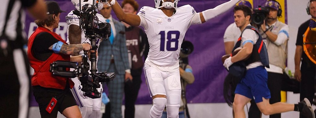 Justin Jefferson hat mit den Minnesota Vikings noch immer die Chance auf den Divisions-Sieg. - © Bruce Kluckhohn/FR170893 AP/AP/dpa