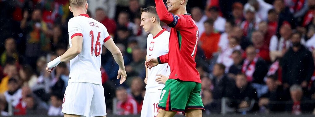 Cristiano Ronaldo traf gegen Polen doppelt. - © Luis Vieira/AP/dpa