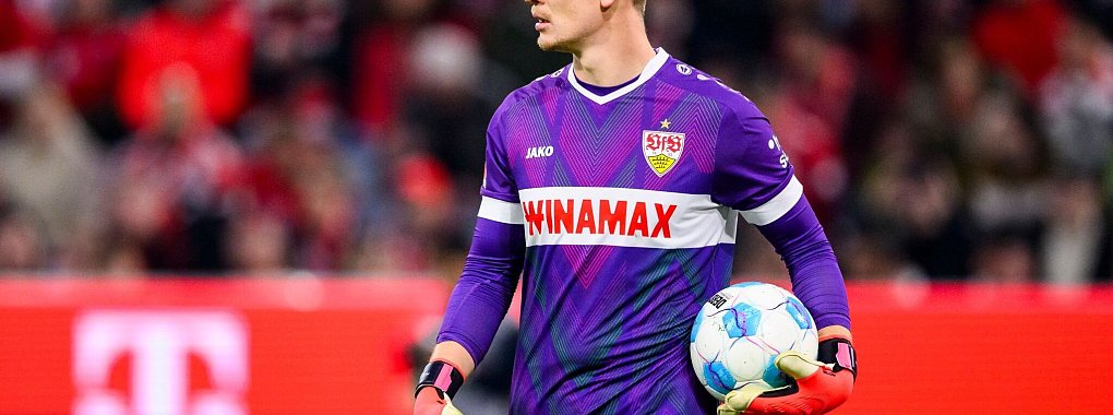 Alexander Nübel ist noch bis 2026 vom FC Bayern an den VfB Stuttgart ausgeliehen. - © Tom Weller/dpa
